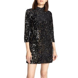 Sanctuary Keep Your Heads up Sequin Dress BLACK